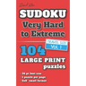 David Karn Sudoku - Very Hard to Extreme Vol 1: 104 Puzzles, Travel Size, Large Print, 36 pt font size, 1 puzzle per page