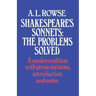 Shakespeare's Sonnets: The Problems Solved