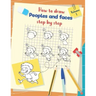 How to draw peoples and faces step by step: Drawing, tracing and coloring book for kids and young children