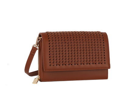 Woven flap over crossbody by hfstylish