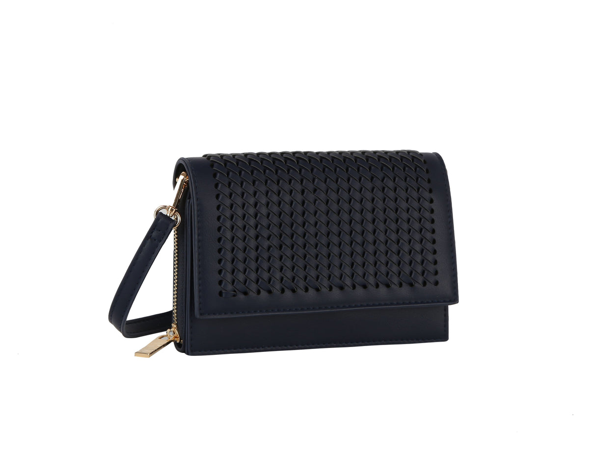 Woven flap over crossbody by hfstylish