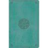 ESV Large Print Value Thinline Bible (Trutone, Turquoise, Emblem Design)