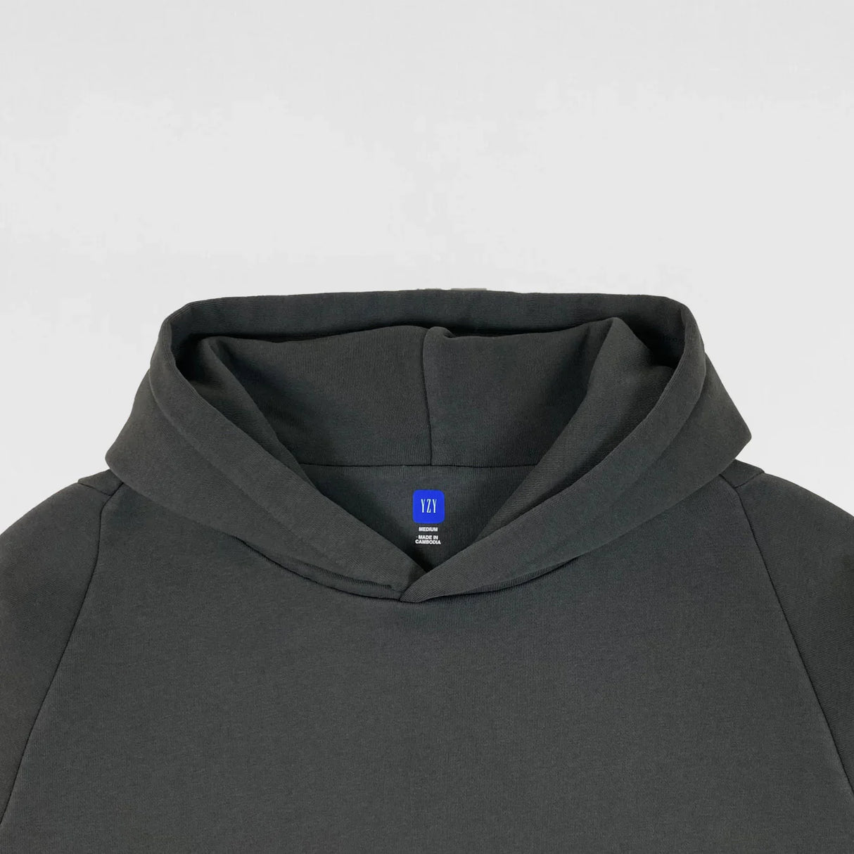 Yeezy Gap Engineered by Balenciaga Logo Shrunken Hoodie - Black by Phantom Marketplace