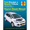 Ford Escape (01-17), Mazda Tribute (01-11) & Mercury Mariner (05-11) Haynes Repair Manual Haynes Repair Manual: Includes Mercury Mariner