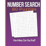 Number Search: Search and Find Number Puzzle Activity Book for Adults