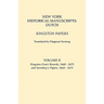 New York Historical Manuscripts: Dutch. Kingston Papers. in Two Volumes. Volume II: Kingston Court Recordds, 1668-1675, and Secretary's Papers, 1664-1