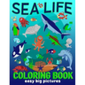 Sea Life Coloring Book Easy Big Pictures: Fun Art To Colour For Young Children, Toddlers, Kindergarten Age (Preschool Fun)