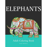 Elephants: Adult Coloring Book