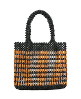 Straw Bags for Women,Straw Bags and Totes small wooden balls by hfstylish