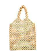 Straw Bags for Women,Straw Bags and Totes made whit small wooden balls by hfstylish