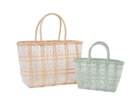 Fashion Clear Beach Tote two piece set by hfstylish