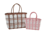 Fashion Clear Beach Tote two piece set by hfstylish