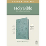 NLT Large Print Thinline Reference Bible, Filament Enabled Edition (Red Letter, Leatherlike, Floral/Teal)
