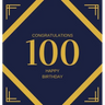 Happy 100th Birthday Guest Book (Hardcover): Happy 100th Birthday Guest book, party and birthday celebrations decor, memory book, scrapbook, one hundr