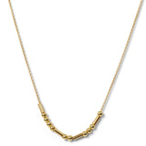 BRAVE | Morse Code Classic Gold Beaded Necklace by ETHICGOODS