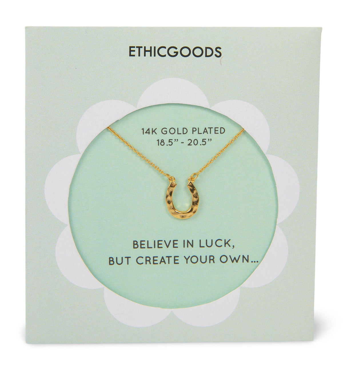 Horseshoe Classic Gold Pendant Necklace by ETHICGOODS