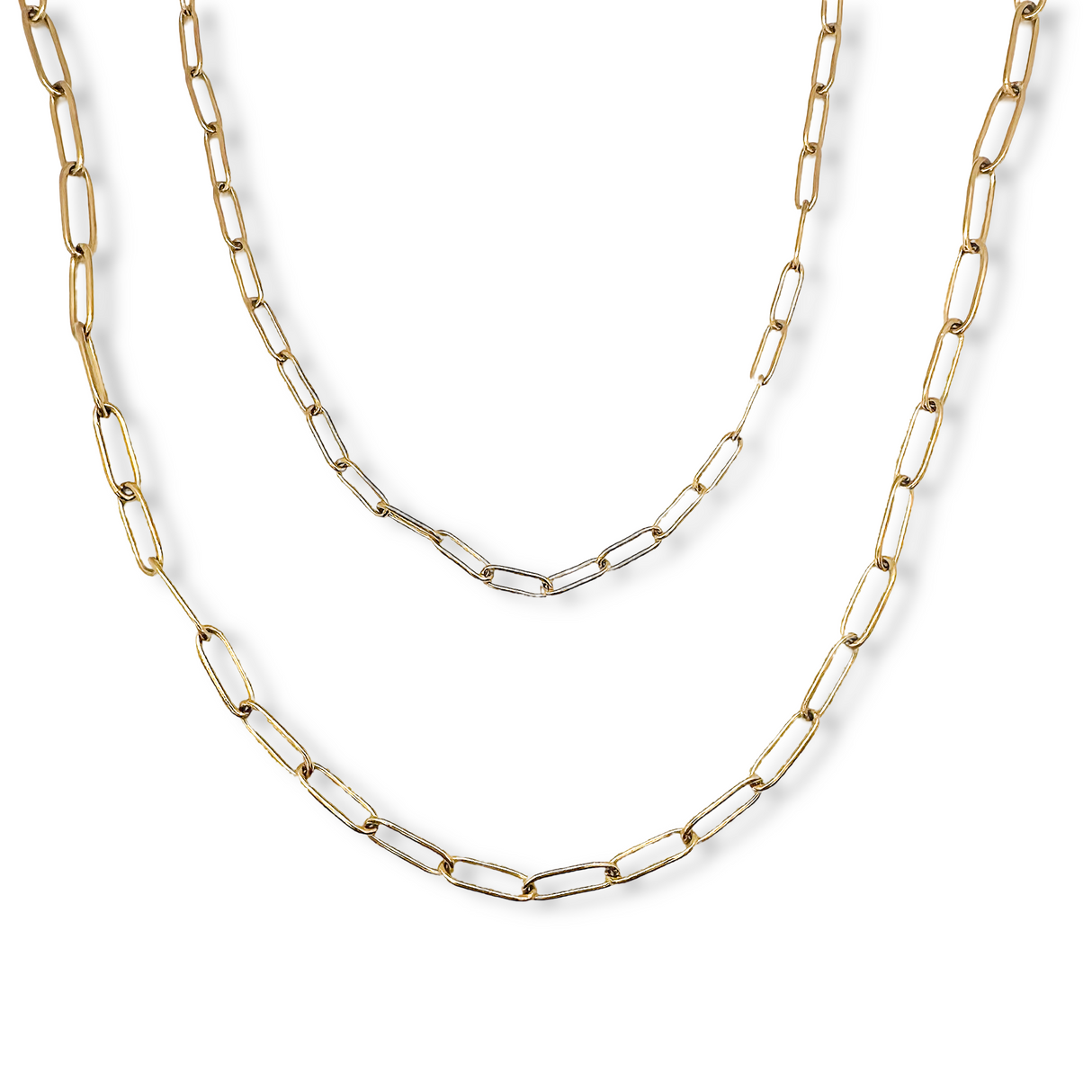 Paperclip Classic Gold Necklace Chain by ETHICGOODS