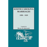 South Carolina Marriages, 1800-1820