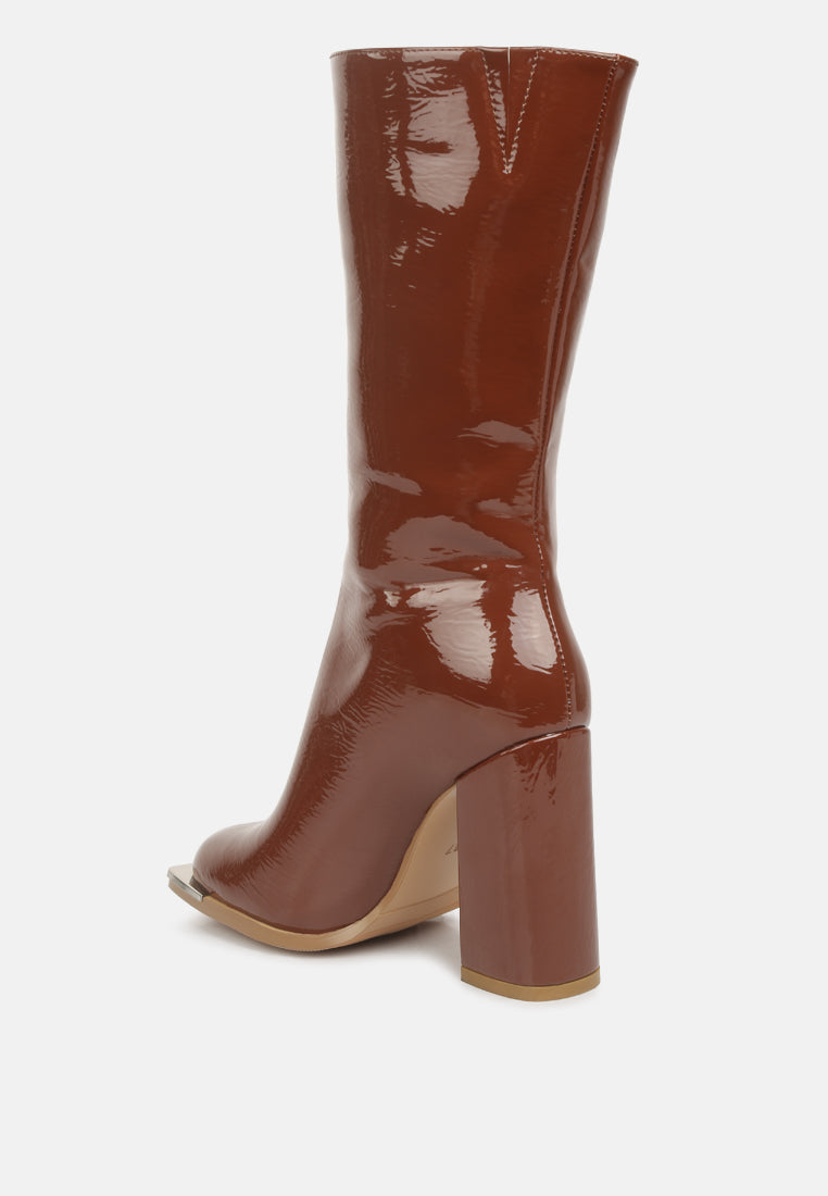 Year Round High Heeled Calf Boots by London Rag