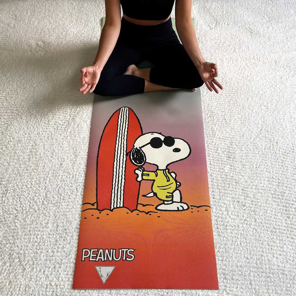 Ascend Yoga Mat Peanuts Snoopy Surf Mat by Yune Yoga