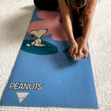 Ascend Yoga Mat Peanuts Snoopy Flower Blue Mat by Yune Yoga