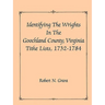 Identifying the Wrights in the Goochland County, Virginia, Tithe Lists, 1732-84