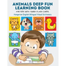 Animals Deep Fun Learning Book for Kids with Jumbo Flash Cards. Hungarian English Bilingual Visual Dictionary: My Childrens learn flashcards alphabet