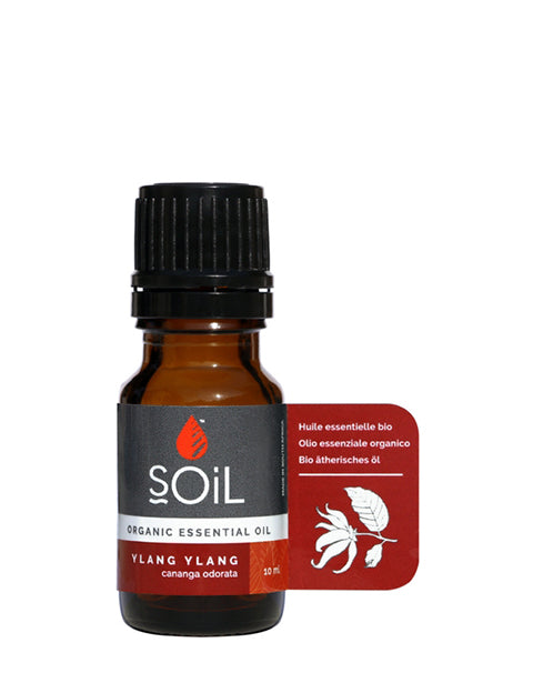 Organic Ylang Ylang Essential Oil (Cananga Odorata) 10ml by SOiL Organic Aromatherapy and Skincare