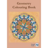 Geometry Colouring Book: Relaxing Colouring with Coloured Outlines and Appendix of Virtue Cards