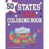 50 States USA Coloring Book: The 50 States Maps Of United States America Educational Coloring Book For Kids and Adults State Capitals Coloring Book