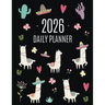 Llama Planner 2026: Cute 2026 Alpaca & Cactus Daily Organizer January-December (12 Months) Funny Farm Animal Agenda