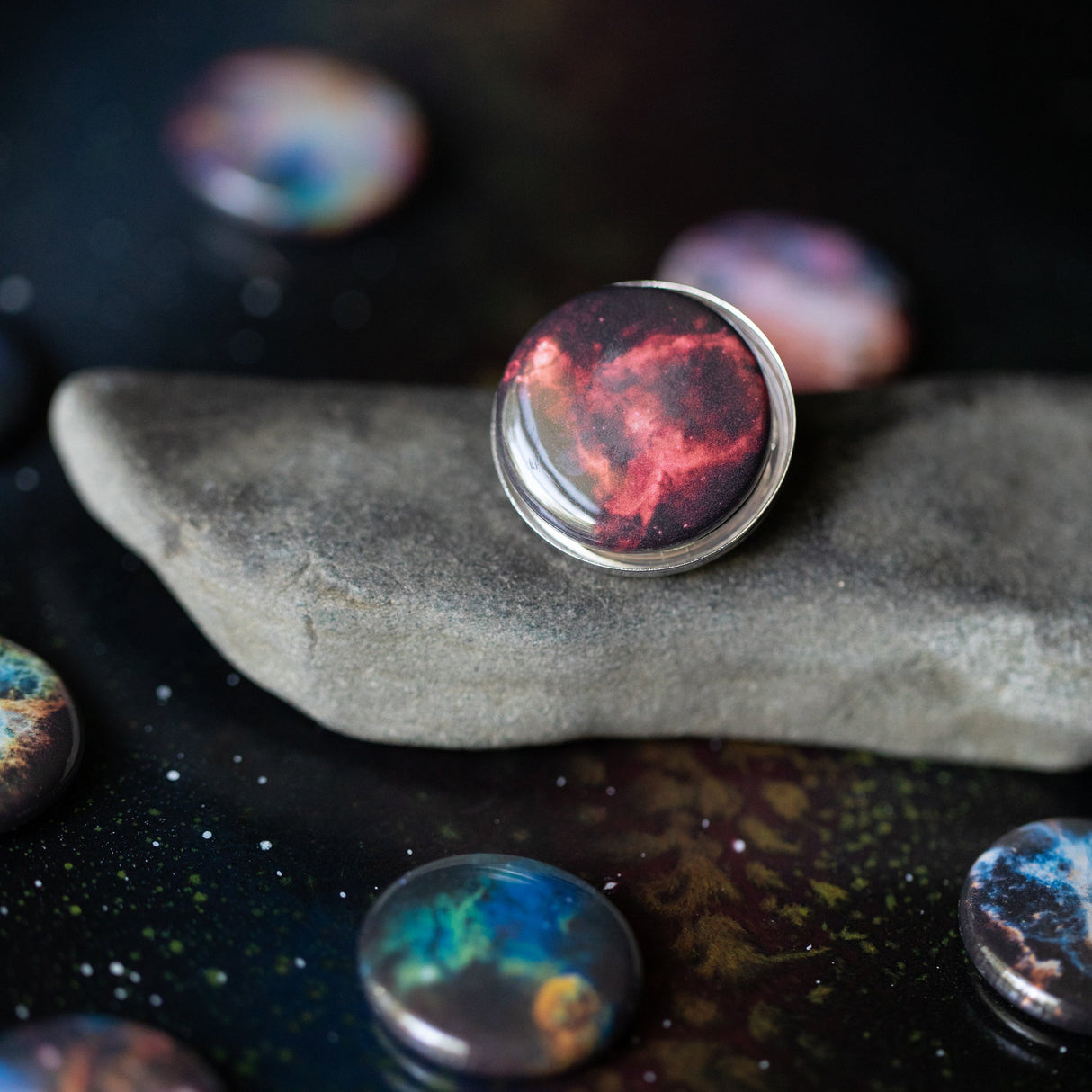 Interchangeable Nebula Ring by Yugen Handmade