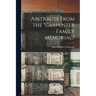Abstracts From the "Carpenter Family Memorial."