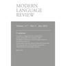 Modern Language Review (117: 3) July 2022