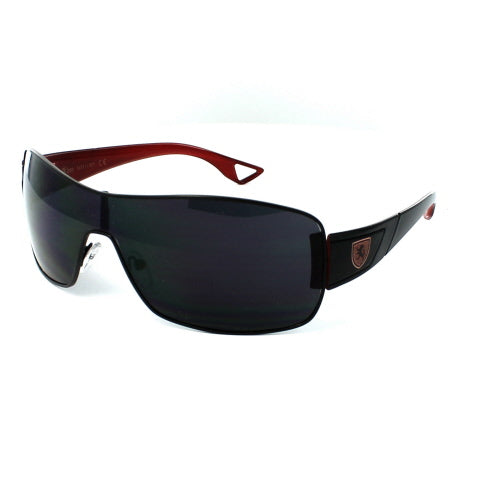 KHAN Sunglasses Shield 3311 - Black-Black