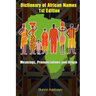 Dictionary of African Names