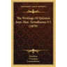 The Writings Of Quintus Sept. Flor. Tertullianus V3 (1870)