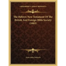 The Hebrew New Testament of the British and Foreign Bible Society (1883)