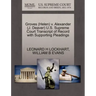 Groves (Helen) V. Alexander (J. Deaver) U.S. Supreme Court Transcript of Record with Supporting Pleadings