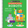Brain Games - Sticker by Letter: Robots (Sticker Puzzles - Kids Activity Book)