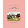 King George County, Virginia Order Book Abstracts 1721-1723