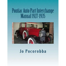 Pontiac Auto Part Interchange Manual 1927-1935