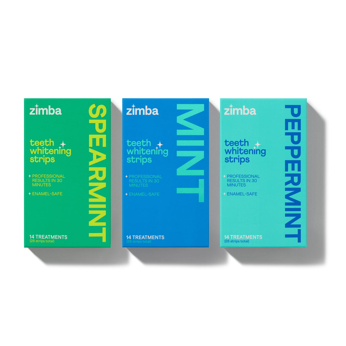 Teeth Whitening Strip Trio (Mint) by Zimba Whitening