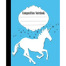 Composition Notebook: Fun Unicorn Composition Notebook Wide Ruled 7.5 x 9.25 in, 100 pages book for kids, teens, school, students and gifts