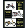 HONDA 50cc, 65cc, 70cc & 90cc OHC SINGLES 1959-1983 ALL MODELS WORKSHOP MANUAL