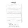 White Rustic Wood Stationery Paper: Cute Letter Writing Paper for Home, Office, Letterhead Design, 25 Sheets