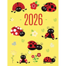 Ladybug Daily Planner 2026: Make 2026 a Productive Year! Cute Weekly Organizer with Red Insect January-December (12 Months)