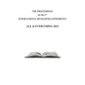 The Proceedings of the 17th International Humanities Conference: All & Everything 2012