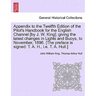 Appendix to the Twelfth Edition of the Pilot's Handbook for the English Channel [By J. W. King]; Giving the Latest Changes in Lights and Buoys, to Nov