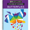 Brain Games - Sticker by Number: Butterflies (14 Images to Sticker)